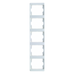 RAMKA PIĘCIOKROTNA PIONOWA BIAŁY ARSYS - 13530069 - HAGER - BERKER