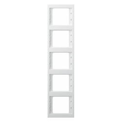 RAMKA PIĘCIOKROTNA PIONOWA BIAŁY K.1 - 13537009 - HAGER - BERKER