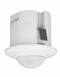CZUJNIK RUCHU PIR 360O UN=230V AC, P=300W, MONTAŻ SUFITOWY, BIAŁY DR-07  - DR-07 - F&F