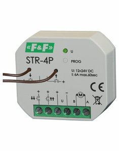 STEROWNIK ROLET 8A 12/24V AC DO PUSZKI FI60 STR - STR-4P - F&F