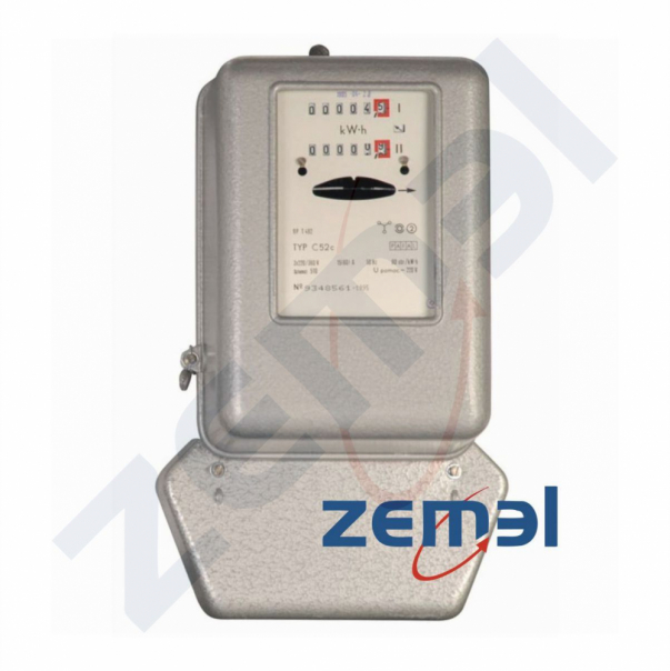 LICZNIK ENERGII ELEKTRYCZNEJ 3 FAZOWY 10/40A 3X 230V/400V REGENEROWANY C-52 - C-52 10/40A - ZEMEL