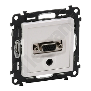 GNIAZDO HD15+JACK BIAŁE VALENA LIFE - 753170 - LEGRAND