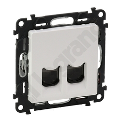 GNIAZDO 2XRJ45 KAT.6A STP BIAŁE VALENA LIFE - 753149 - LEGRAND