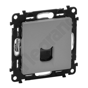 GNIAZDO KOMPUTEROWE POJEDYNCZE RJ45 KAT. 5E UTP ALUMINIUM VALENA LIFE - 753340 - LEGRAND