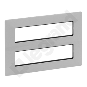 UCHWYT MONTAŻOWY Z RAMKĄ 4 x 2 MODUŁY ALUMINIUM VALENA LIFE  - 752346 - LEGRAND