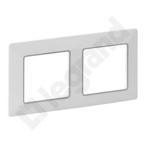 RAMKA PODWÓJNA BIAŁA/CHROM VALENA LIFE - 754032 - LEGRAND