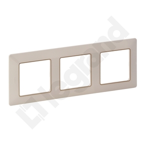 RAMKA POTRÓJNA KREMOWA/ZŁOTA VALENA LIFE - 754063 - LEGRAND