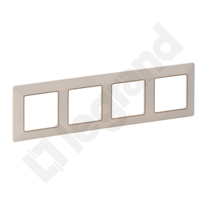 RAMKA POCZWÓRNA KREMOWA/ZŁOTA VALENA LIFE - 754064 - LEGRAND
