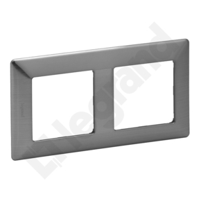 RAMKA PODWÓJNA STALOWY VALENA LIFE - 754152 - LEGRAND