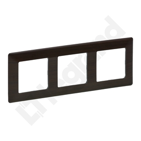 RAMKA POTRÓJNA WENGE VALENA LIFE - 754173 - LEGRAND