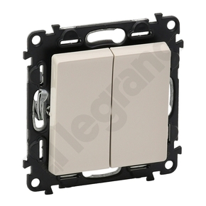ŁĄCZNIK SCHODOWY PODWÓJNY KREMOWY VALENA LIFE - 752208 - LEGRAND