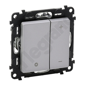 ŚCIEMNIACZ PRZYCISKOWY BEZ ZACISKU NEUTRALNEGO ALUMINIUM 
 230 V~VALENA LIFE  - 752362 - LEGRAND