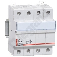 PODSTAWA BEZPIECZNIKOWA 3 BIEGUNOWA Z TOREM NEUTRALNYM 8,5 X 31,5 RB 346 - 005846 - LEGRAND
