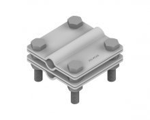 ZŁĄCZE DO UCHWYTU UZIOMOWEGO /4 X M8/ DO BEDNARKI DO 40MM - F195028 - AN-KOM