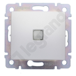 ŁĄCZNIK KRZYŻOWY PODŚWIETLANY ALUMINIUM VALENA - 770148 - LEGRAND