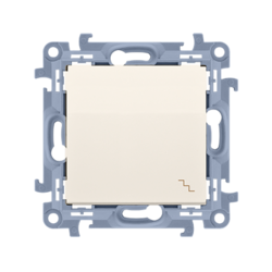 ŁĄCZNIK SCHODOWY (MODUŁ) 10 AX 250 V ZACISKI ŚRUBOWE KREM SIMON 10 - CW6.01/41 - KONTAKT SIMON