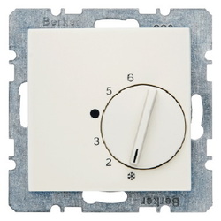 REGULATOR TEMPERATURY POMIESZCZENIA Z ZESTYKIEM ZMIENNYM I ELEMENTEM CENTRALNYM KREMOWY B.KWADRAT - 20268982 - HAGER - BERKER