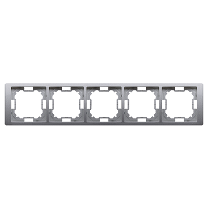 RAMKA PIĘCIOKROTNA NEOS UNIWERSALNA POZIOM I PION STAL INOX SIMON BASIC NEOS - BMRC5/21 - KONTAKT SIMON