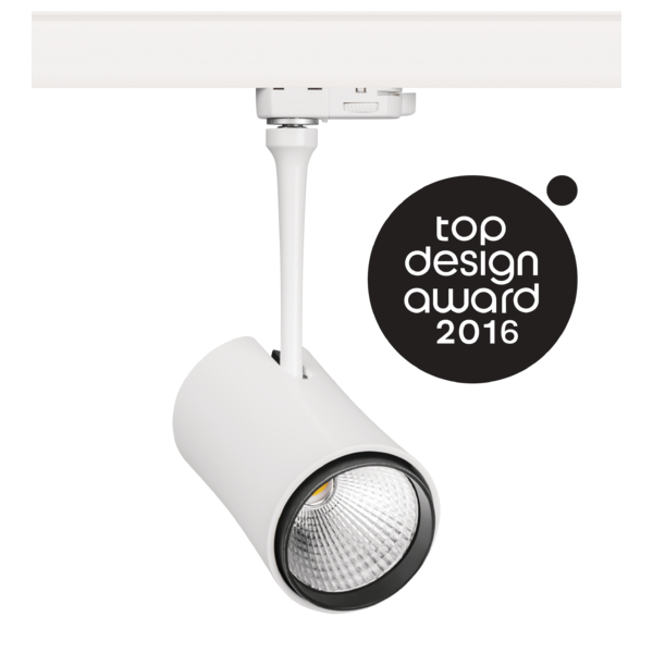 OPRAWA PROJEKTOR LED 29W IP20 2250lm 4000K 20&deg; BIAŁY NA SZYNĘ zamiennik 35W TINO LB LED - 300021.00006 - LUG LIGHT