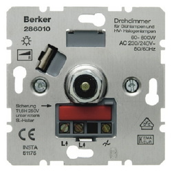 ŚCIEMNIACZ OBROTOWY 60-600 W MECHANIZM ONE PLATFORM - 286010 - HAGER - BERKER
