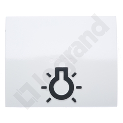 KLAWISZ ARCTIC Z SYMBOLEM LAMPY DO MECHANIZMÓW PODŚWIETLANYCH SISTENA LIFE  - 771010 - LEGRAND