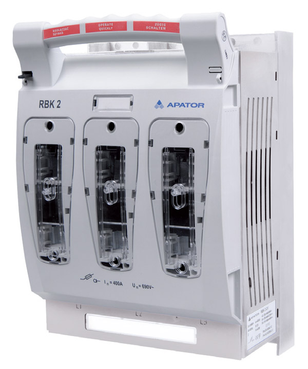 ROZŁĄCZNIK IZOLACYJNY 400A DO MONTAŻU NA PŁYCIE RBK-2  - 63-811685-011 - APATOR