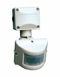 CZUJNIK RUCHU PIR ŚCIENNY 180&deg; 1000W IP44 BIAŁY DR-05W - DR-05W - F&F