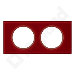 RAMKA PODWÓJNA POZIOMA/PIONOWA SZKŁO KARMIN - 069472 - LEGRAND