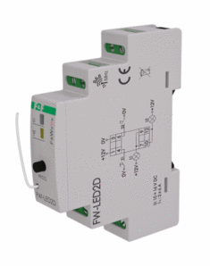 RADIOWY DWUKANAŁOWY STEROWNIK LED 12V - MONTAŻ DIN 10&divide;16V DC. - FW-LED2D - F&F