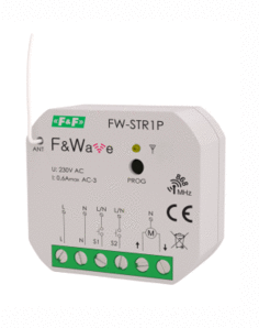 RADIOWY STEROWNIK ROLET 230V- MONTAŻ PDT 85&divide;265V AC/DC. - FW-STR1P - F&F