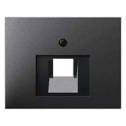 ELEMENT CENTRALNY DO GNIAZDA PRZYŁĄCZENIOWEGO UAE POJEDYNCZEGO ANTRACYT MAT LAKIEROWANY K.1 - 14077006 - HAGER - BERKER