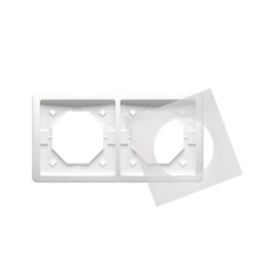 RAMKA PODWÓJNA IP44 BIAŁA BASIC - BMR2B/11 - KONTAKT SIMON