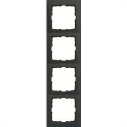 RAMKA POCZWÓRNA ANTRACYT MAT B.KWADRAT  - 5310148996 - HAGER - BERKER