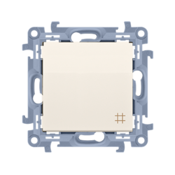 ŁĄCZNIK KRZYŻOWY (MODUŁ) 10AX, 250V~, ZACISKI ŚRUBOWE KREM - CW7.01/41 - KONTAKT SIMON