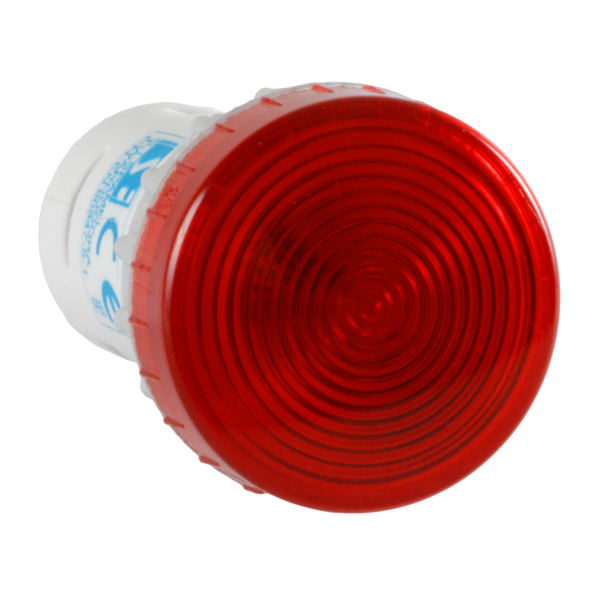 LAMPKA KOMPAKTOWA CZERWONA 24V BA9S Z LED 24V NA PRĄD ZMIENNY I STAŁY BA9S. - PK22-LC-24-LED\AC/DC - SPAMEL
