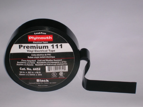 TAŚMA ELECTRIX BISHOP 111 CZARNY 19mm*20m Premium 111 - PE-B111001-0019020 - ANTICOR