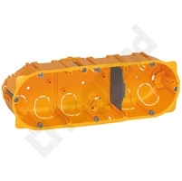 PUSZKA POTRÓJNA PRZELOTOWA DO KARTON-GIPSU 40 MM BATIBOX  - 080043 - LEGRAND