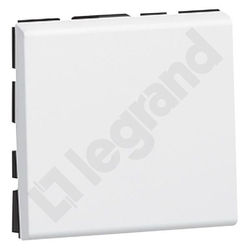 PRZYCISK JEDNOBIEGUNOWY - 2 MODUŁY BIAŁY 6X-250V MOSAIC - 077040 - LEGRAND