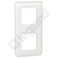 RAMKA PODWÓJNA PIONOWA - 2X2 MODUŁY BIAŁA ANTYBAKTERYJNA DO UCHWYTU MOSAIC  - 078723 - LEGRAND