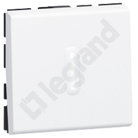 ŁĄCZNIK SCHODOWY - 2 MODUŁY BIAŁY Z MOŻLIWOŚCIĄ PODŚWIETLENIA 10AX-250V~ MOSAIC  - 077012 - LEGRAND