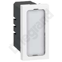 LAMPA SYGNALIZACYJNA POJEDYNCZA PŁASKA-1 MODUŁ ANTYBAKTERYJNA 0,2W 12-24V MOSAIC  - 078551 - LEGRAND
