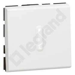 PRZYCISK PRZEŁĄCZNY - 1 MODUŁ BIAŁY Z MOŻLIWOŚCIĄ PODŚWIETLENIA 6A-250V~ MOSAIC  - 077042 - LEGRAND