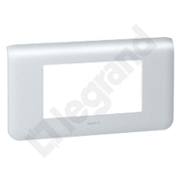 RAMKA PODWÓJNA POZIOMA - 4 MODUŁY ALUMINIUM MOSAIC  - 079014 - LEGRAND