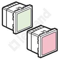 SYGNALIZATOR ŚWIETLNY LED 1W- 2 MODUŁY ZIELONY/CZERWONY 230V~ MOSAIC  - 078524 - LEGRAND
