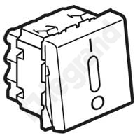 ŁĄCZNIK DWUPOLOWY - 2 MODUŁY BIAŁY Z MOŻLIWOŚCIĄ PODŚWIETLENIA 20AX-250V~ MOSAIC  - 077052 - LEGRAND