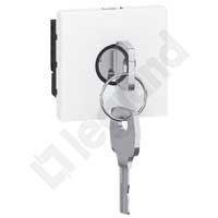 WYŁĄCZNIK NA KLUCZ DO LAMP AWARYJNYCH - 2 MODUŁY BIAŁY MOSAIC  - 076630 - LEGRAND