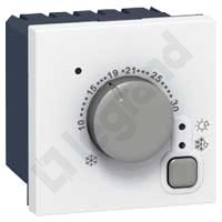 TERMOSTAT ELEKTRONICZNY - 2 MODUŁY BIAŁY 8A/230V~ MOSAIC  - 076720 - LEGRAND