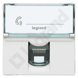 GNIAZDO TELEFONICZNE RJ12 - 2 MODUŁY 6 STYKÓW BIAŁE MOSAIC  - 078732 - LEGRAND