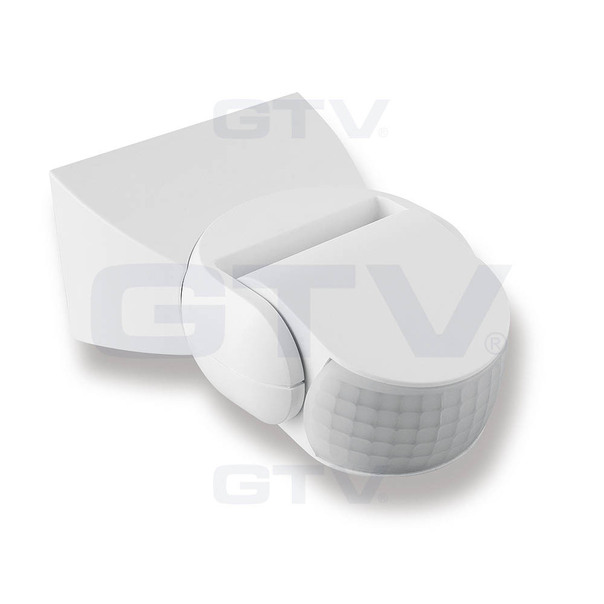 CZUJNIK RUCHU PIR ŚCIENNY 180&deg; 1200W IP65 BIAŁY CR-9 - CR-CR9000-00 - GTV