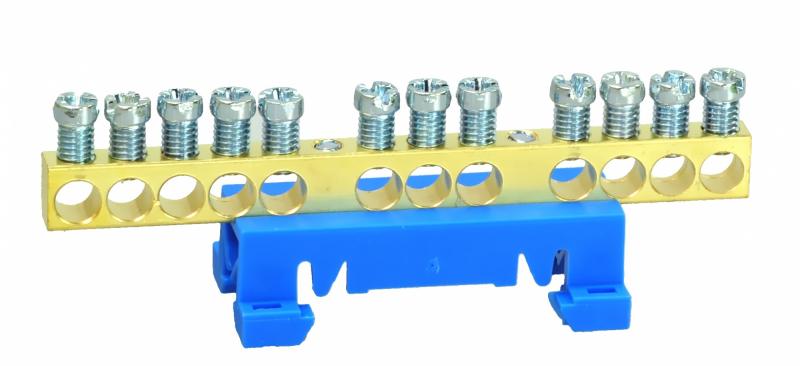 ZACISK PRZYŁĄCZENIOWY NA TS35, NEUTRALNY N, 12-POLOWY, 12X16MM2, (NIEBIESKI) 870N/12. - 89812003 - SIMET